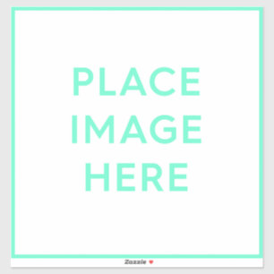 Autocollants en vinyle de 14 po x 14 po sur mesure