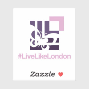 Autocollants en vinyle LLL 3" x 3"