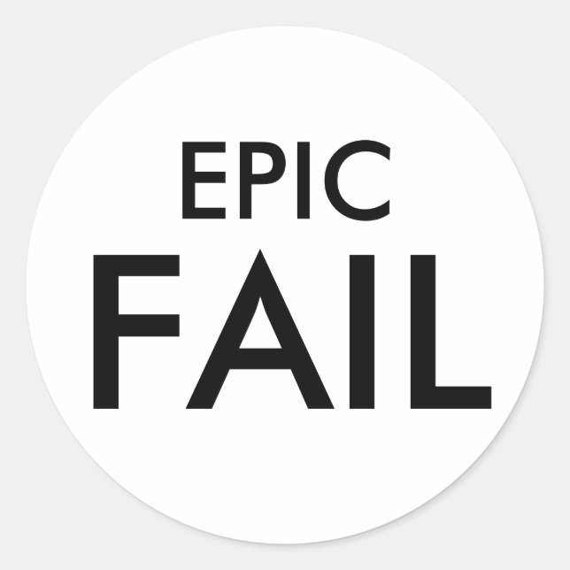 Autocollants EPIC FAIL (Devant)