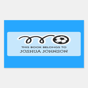 Autocollants étiquette du boule de football   Four