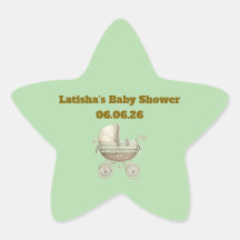 Autocollants étoile modifiables pour Baby Shower n