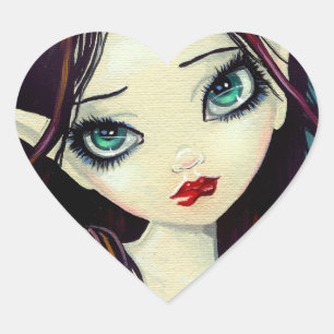 Autocollants Fairy Eyes Heart