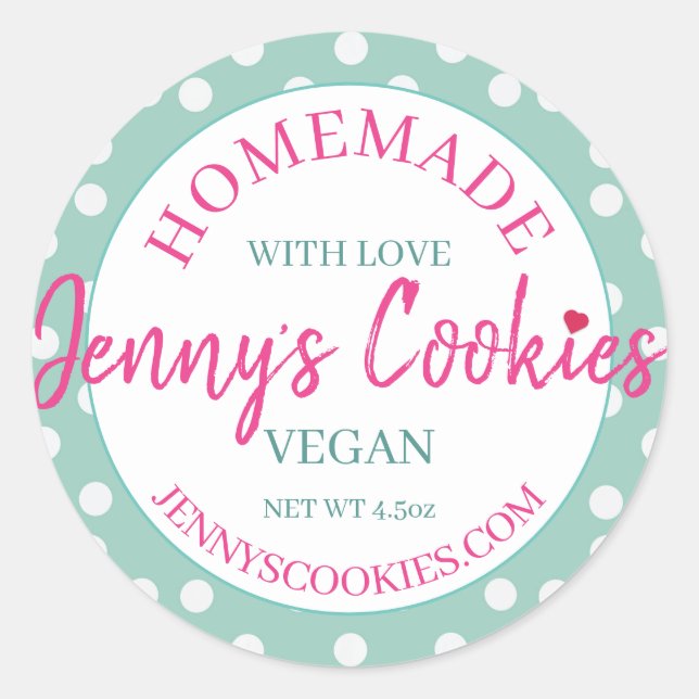 Autocollants faits maison avec Love Jennys Cookies (Devant)