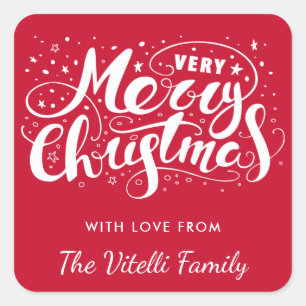 Autocollants faits sur commande de Noël très