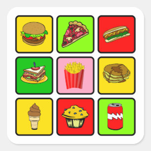 Autocollants Fast Food Junkie