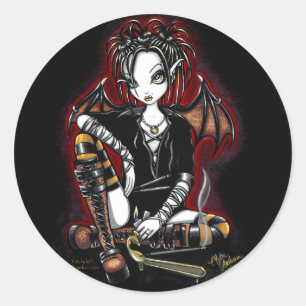 Autocollants féeriques foncés d'imaginaire