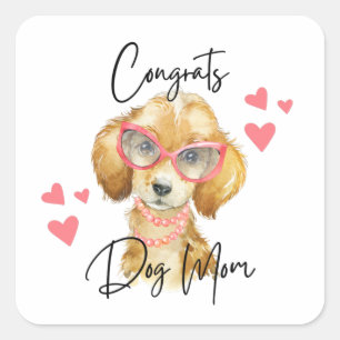 Autocollants Félicitations Maman de Chien
