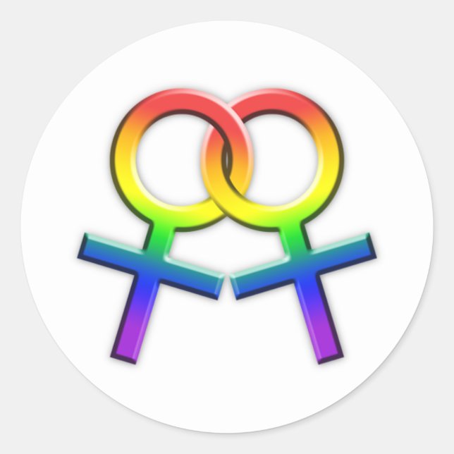 Autocollants femelles reliés 02 de symboles (Devant)