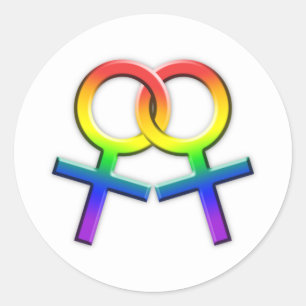 Autocollants femelles reliés 02 de symboles