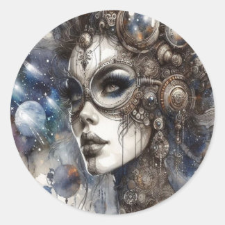 Autocollants Femme dans l'espace