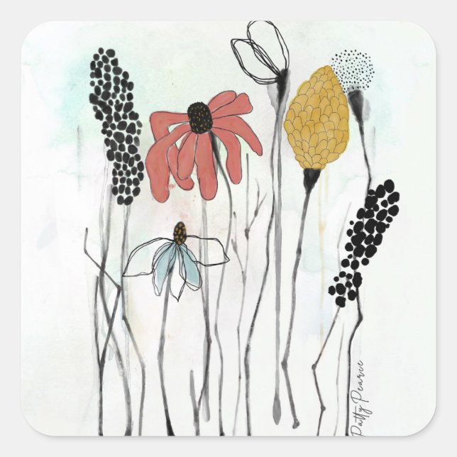 Autocollants floraux (Devant)