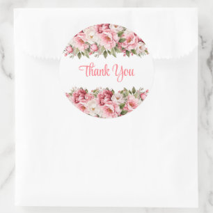 Autocollants Floraux Merci