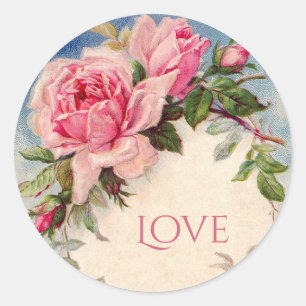 Autocollants floraux Roses vintages