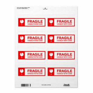 Autocollants Fragiles Manipuler avec Soin