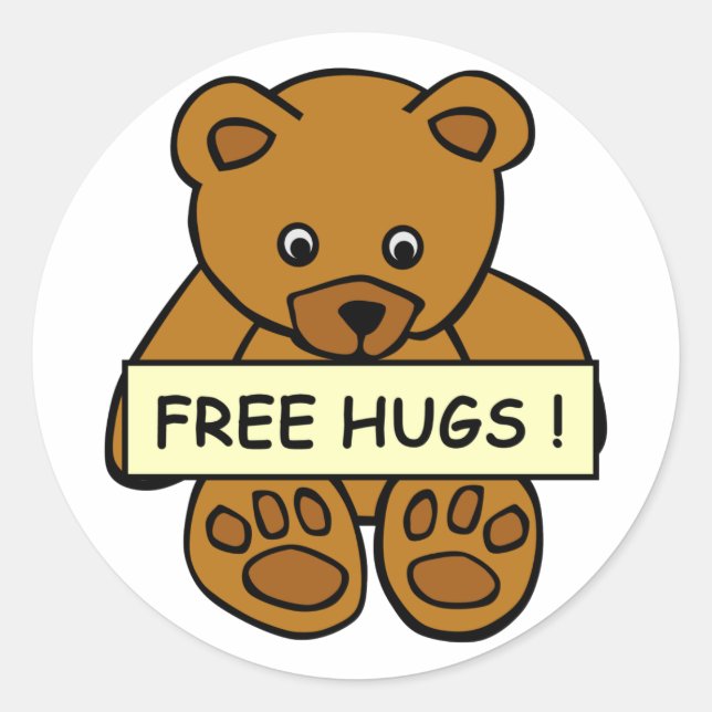 Autocollants Free Hugs (Devant)