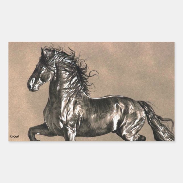 Autocollants Friesian Horse (Devant)