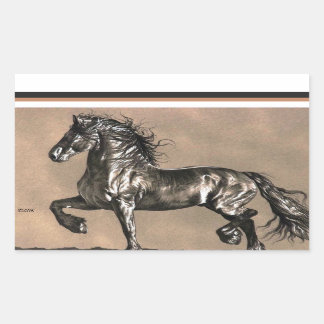 Autocollants Friesian Horse