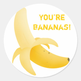 Autocollants fruités de banane
