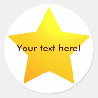 Autocollants Gold Star
