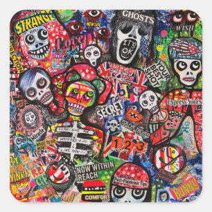 Autocollants Graffiti Misfit par Ray Dust