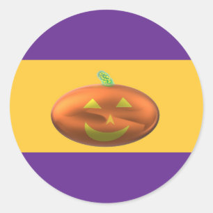 Autocollants Halloween Citrouille