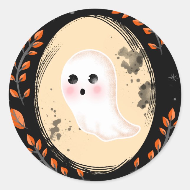 Autocollants Halloween Ghost Portrait (Devant)