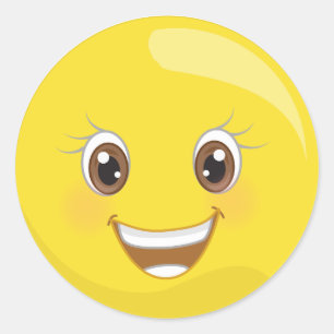 Autocollants heureux d'Emoji de visage