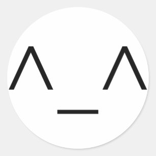 Autocollants heureux d'émoticône de ^_^