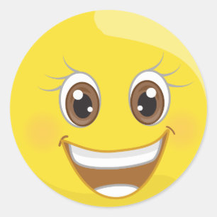 Autocollants heureux superbes d'Emoji de sourire
