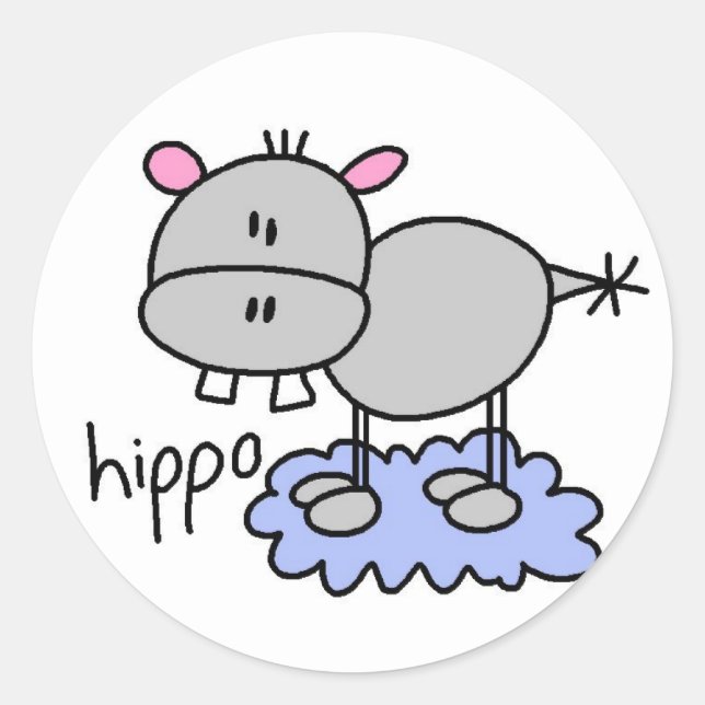 Autocollants Hippopotamus (Devant)