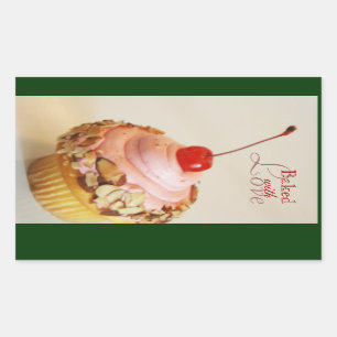 Autocollants inclinés de cuisson de petit gâteau