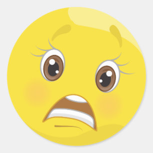 Autocollants inquiétés d'Emoji