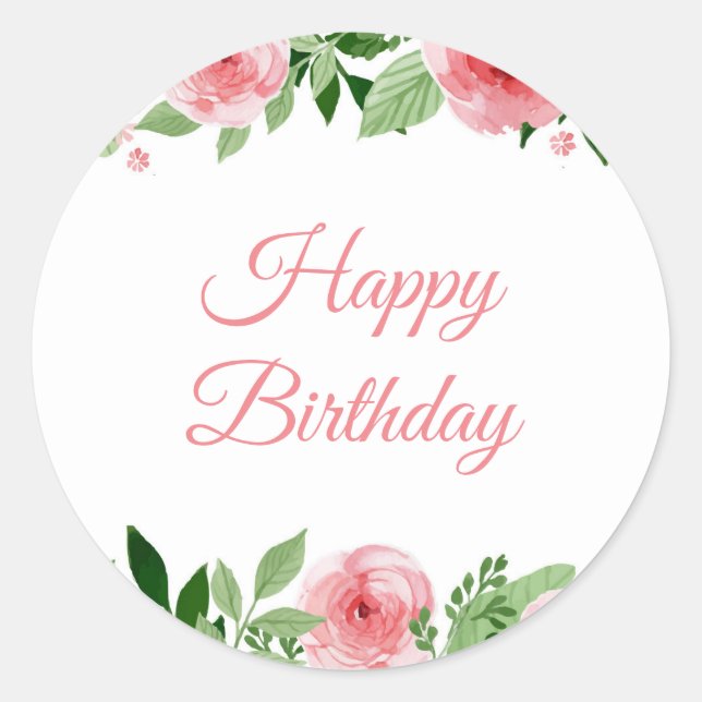 Autocollants Joyeux Anniversaire (Devant)