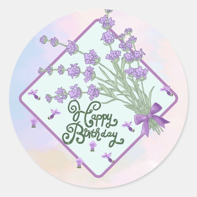 Autocollants Joyeux Birthday (Devant)