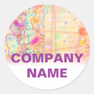 Autocollants - juste couleur pêche