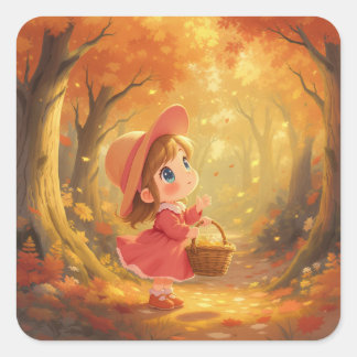 Autocollants Kawaii d'automne