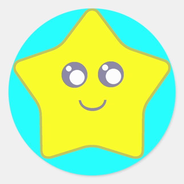 Autocollants Kawaii Star (Devant)
