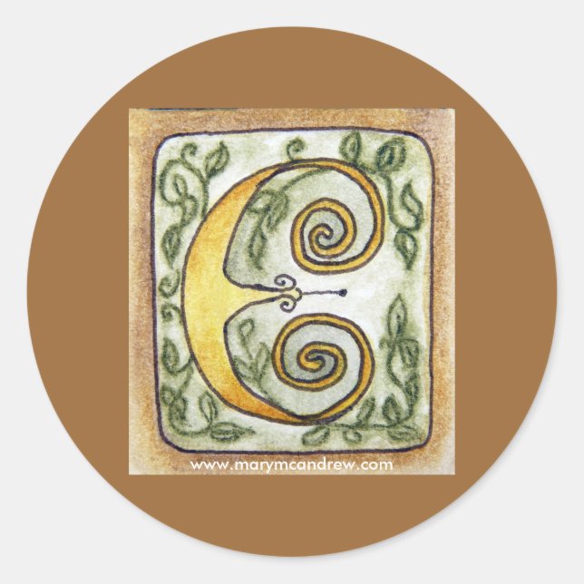 Autocollants "Lettre E" (Devant)