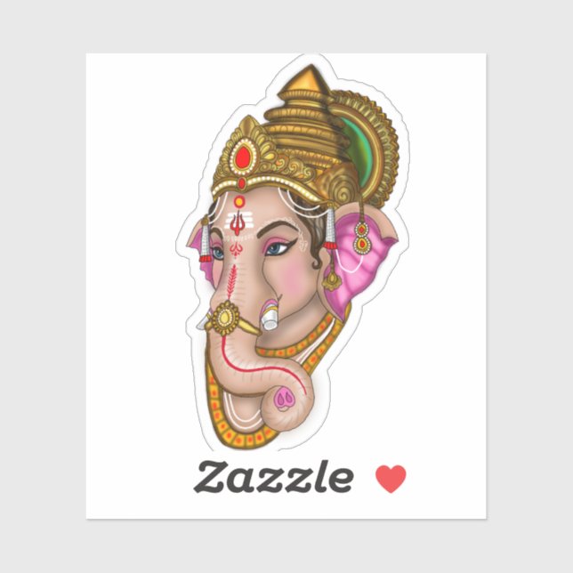 Autocollants Lord Ganesha (Feuille)