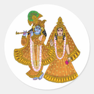 Autocollants Lord Krishna