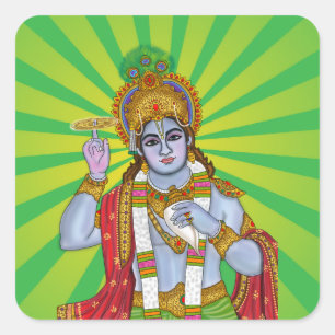 Autocollants Lord Krishna