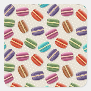 autocollants macarons