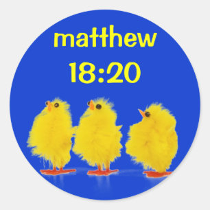 autocollants matthew 18:20