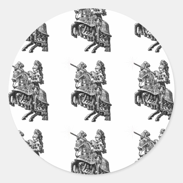 Autocollants médiévaux de motif de chevalier de (Devant)
