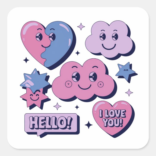 Autocollants mignons (Devant)