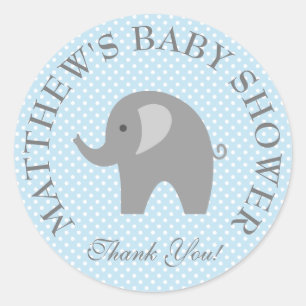 Autocollants mignons de baby shower de garçons
