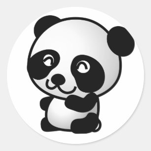 Autocollants mignons de panda (20 paquets)