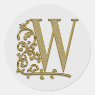 autocollants monogramme