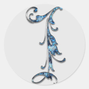 autocollants monogramme numéro 1