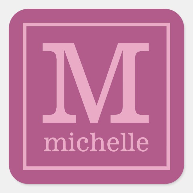 Autocollants Monogrammes et Nom personnalisés (Devant)